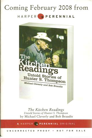 The Kitchen Readings; Untold Stories of Hunter S Thompson Image for The Kitchen Readings; Untold Stories of Hunter S Thompson